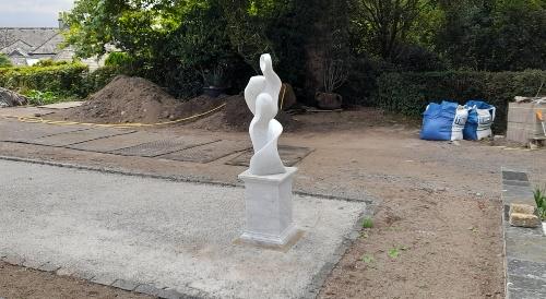 white marble sculpture